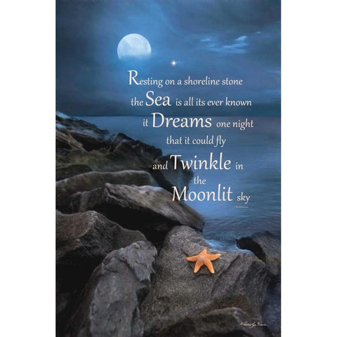 The Dream Black Modern Wood Framed Art Print by Vieira, Robin-Lee
