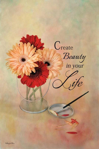 Create Beauty in Your Life White Modern Wood Framed Art Print with Double Matting by Vieira, Robin-Lee