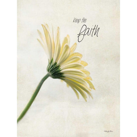 Keep the Faith Black Modern Wood Framed Art Print with Double Matting by Vieira, Robin-Lee