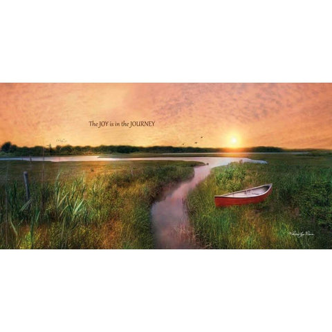 Joy in the Journey Black Modern Wood Framed Art Print with Double Matting by Vieira, Robin-Lee