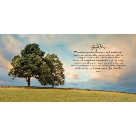 Life Together Black Modern Wood Framed Art Print with Double Matting by Vieira, Robin-Lee