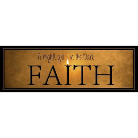 Faith Black Modern Wood Framed Art Print with Double Matting by Vieira, Robin-Lee