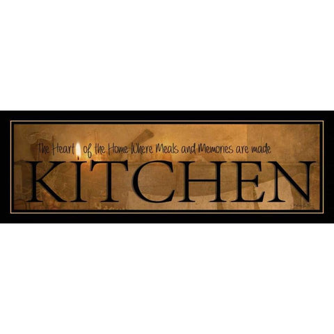 Kitchen Black Modern Wood Framed Art Print by Vieira, Robin-Lee