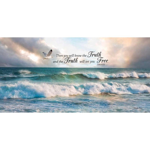 The Truth White Modern Wood Framed Art Print by Vieira, Robin-Lee