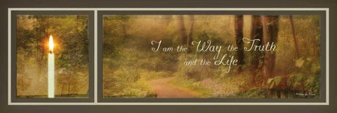 I Am the Way White Modern Wood Framed Art Print with Double Matting by Vieira, Robin-Lee