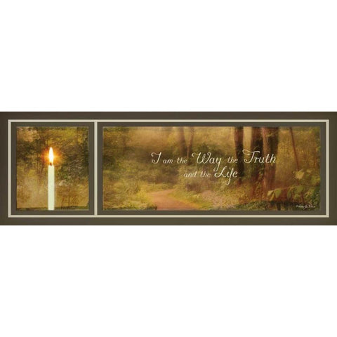 I Am the Way White Modern Wood Framed Art Print by Vieira, Robin-Lee