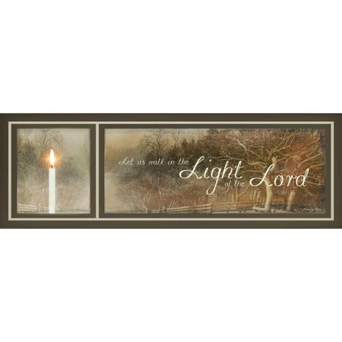 Walk in the Light Black Modern Wood Framed Art Print by Vieira, Robin-Lee