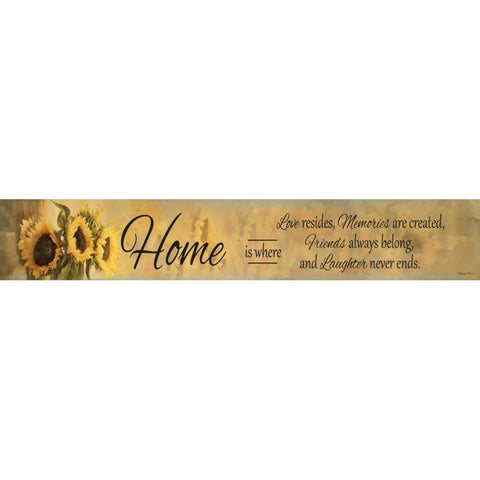 Home Isâ€¦ Gold Ornate Wood Framed Art Print with Double Matting by Vieira, Robin-Lee