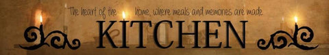 Kitchen Black Ornate Wood Framed Art Print with Double Matting by Vieira, Robin-Lee
