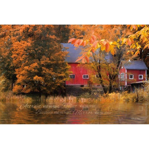 Reflections Black Modern Wood Framed Art Print by Vieira, Robin-Lee