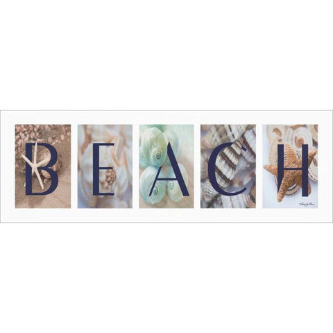 Beach Black Modern Wood Framed Art Print by Vieira, Robin-Lee