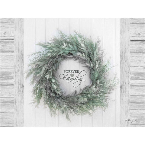 Forever Family Black Modern Wood Framed Art Print by Vieira, Robin-Lee