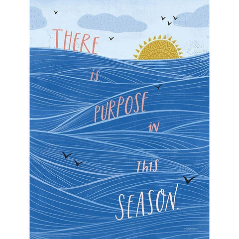 There is Purpose Black Modern Wood Framed Art Print with Double Matting by Nieman, Rachel