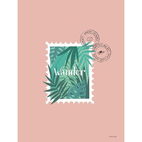 Wander White Modern Wood Framed Art Print by Nieman, Rachel