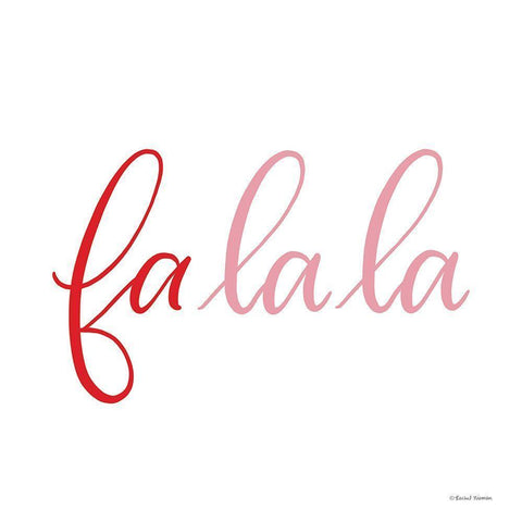 Fa La La     White Modern Wood Framed Art Print by Nieman, Rachel