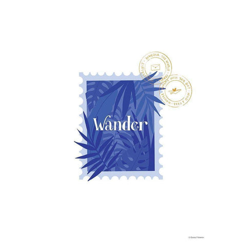 Wander Black Modern Wood Framed Art Print by Nieman, Rachel