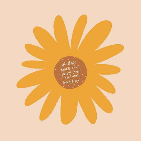 Real and Honest Joy Gold Ornate Wood Framed Art Print with Double Matting by Nieman, Rachel