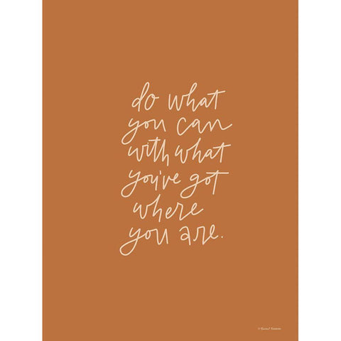 Do What You Can    Gold Ornate Wood Framed Art Print with Double Matting by Nieman, Rachel
