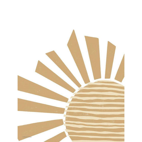 Safari Sunshine White Modern Wood Framed Art Print by Nieman, Rachel