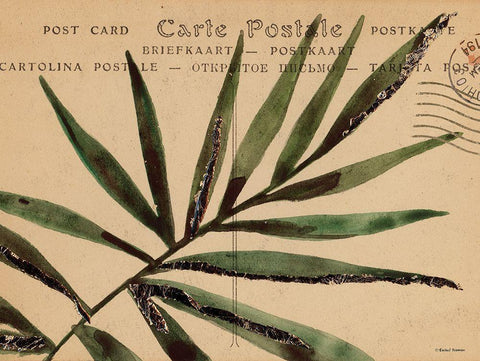 Postcard Painting 1 White Modern Wood Framed Art Print with Double Matting by Nieman, Rachel