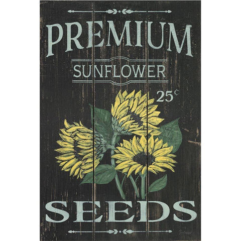 Sunflower Seeds Gold Ornate Wood Framed Art Print with Double Matting by Soulspeak And Sawdust