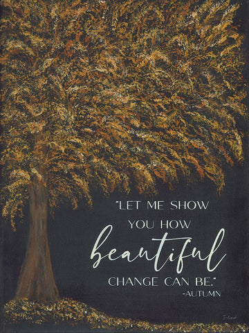 Autumns Wisdom White Modern Wood Framed Art Print with Double Matting by Soulspeak And Sawdust