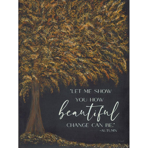 Autumns Wisdom Black Modern Wood Framed Art Print by Soulspeak And Sawdust