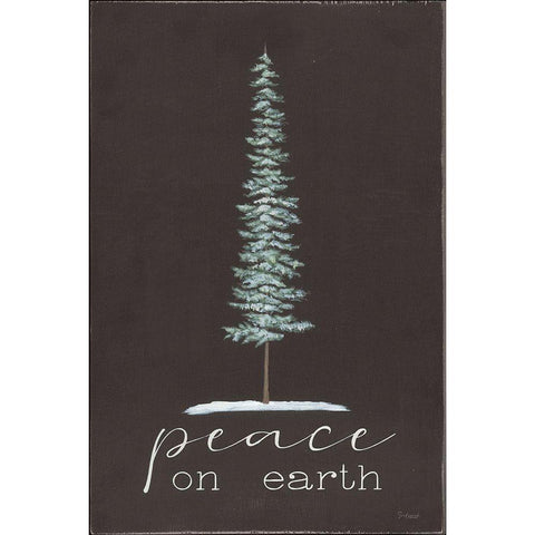 Peace on Earth Gold Ornate Wood Framed Art Print with Double Matting by Soulspeak And Sawdust