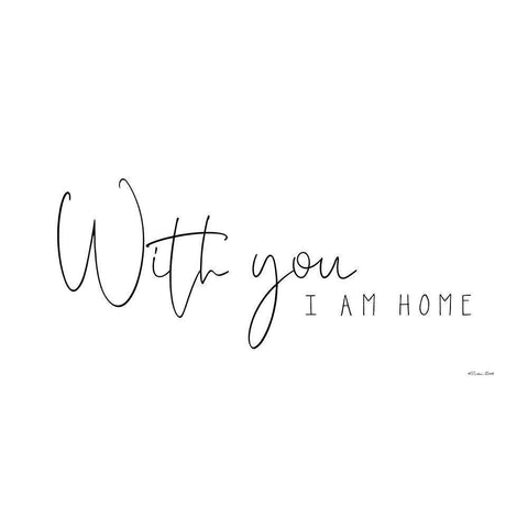 With You White Modern Wood Framed Art Print by Ball, Susan