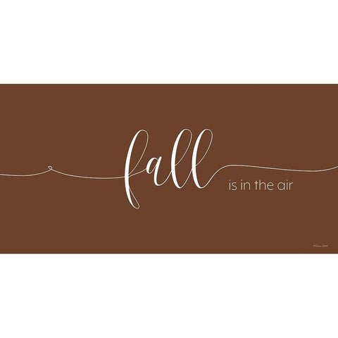 Fall is In the Air Black Modern Wood Framed Art Print with Double Matting by Ball, Susan