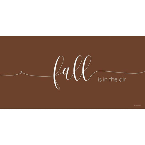 Fall is In the Air White Modern Wood Framed Art Print by Ball, Susan
