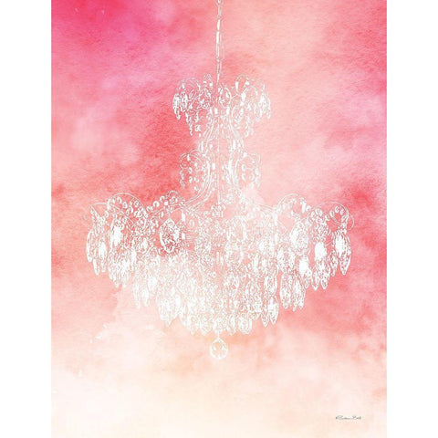 Chandelier Glam 1 Black Modern Wood Framed Art Print by Ball, Susan