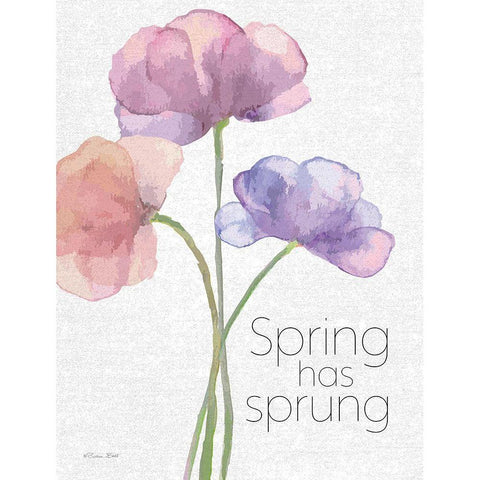 Spring Has Sprung Black Modern Wood Framed Art Print by Ball, Susan