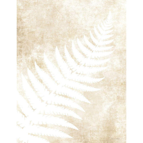 Fern Frond 1 Gold Ornate Wood Framed Art Print with Double Matting by Ball, Susan