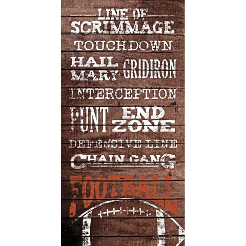 Football Black Modern Wood Framed Art Print by Ball, Susan