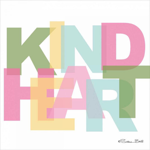 Kind Heart  Gold Ornate Wood Framed Art Print with Double Matting by Ball, Susan