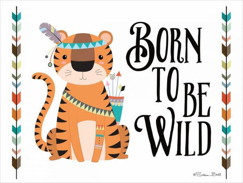 Born to be Wild Black Ornate Wood Framed Art Print with Double Matting by Ball, Susan