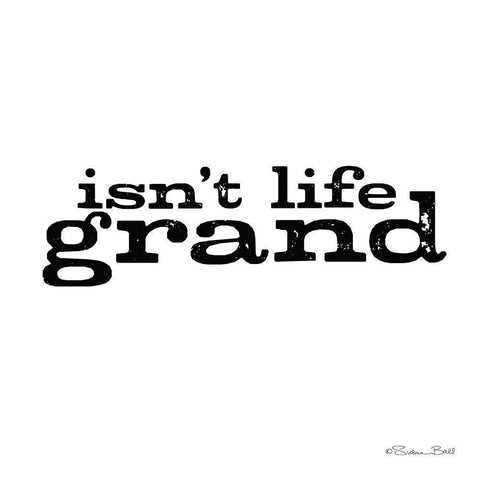 Isnt Life Grand Black Modern Wood Framed Art Print with Double Matting by Ball, Susan