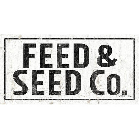 Feed and Seed Co. Black Modern Wood Framed Art Print with Double Matting by Ball, Susan