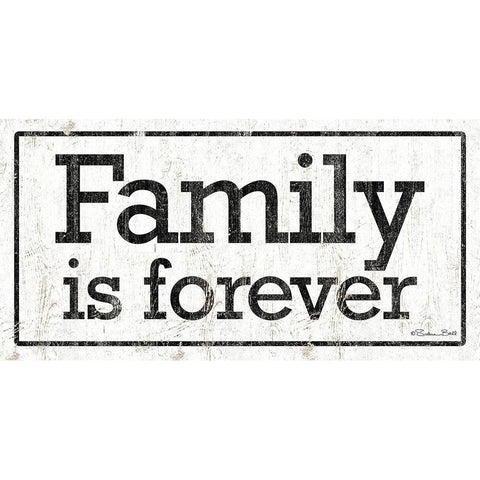 Families is Forever Gold Ornate Wood Framed Art Print with Double Matting by Ball, Susan