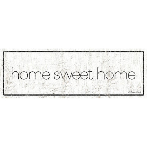 Home Sweet Home Black Modern Wood Framed Art Print with Double Matting by Ball, Susan