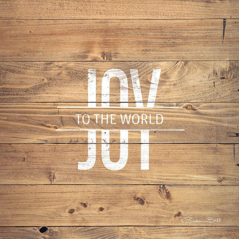 Joy to the World Black Modern Wood Framed Art Print by Ball, Susan