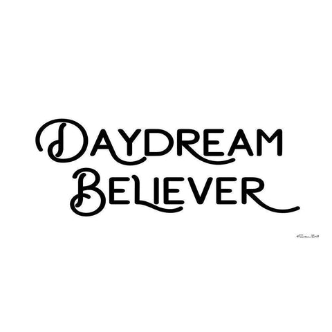 Daydream Believer White Modern Wood Framed Art Print by Ball, Susan