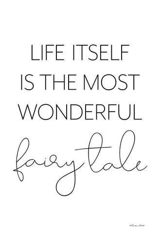 Fairy Tale White Modern Wood Framed Art Print with Double Matting by Ball, Susan