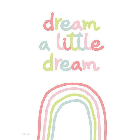 Dream a Little Dream White Modern Wood Framed Art Print by Ball, Susan