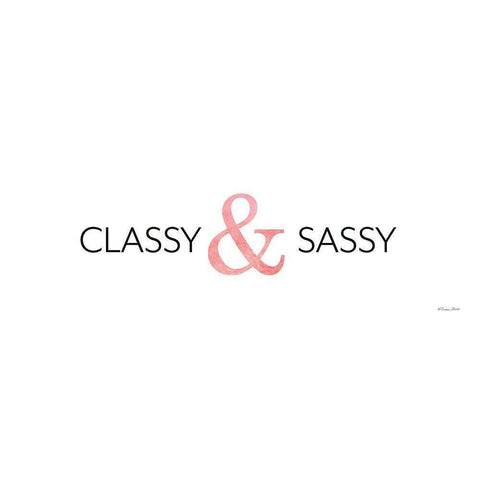 Classy And Sassy    Black Modern Wood Framed Art Print with Double Matting by Ball, Susan