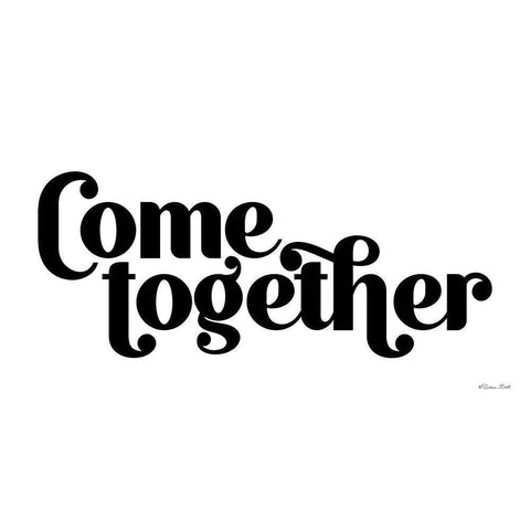 Come Together White Modern Wood Framed Art Print by Ball, Susan