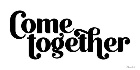 Come Together Black Ornate Wood Framed Art Print with Double Matting by Ball, Susan