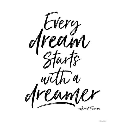 A Dreamer Black Modern Wood Framed Art Print by Ball, Susan