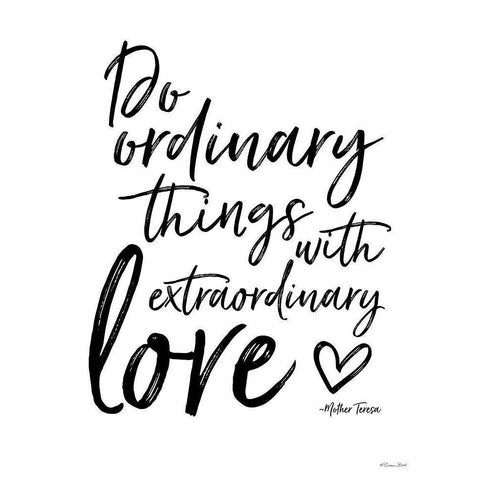 Extraordinary Love Black Modern Wood Framed Art Print by Ball, Susan